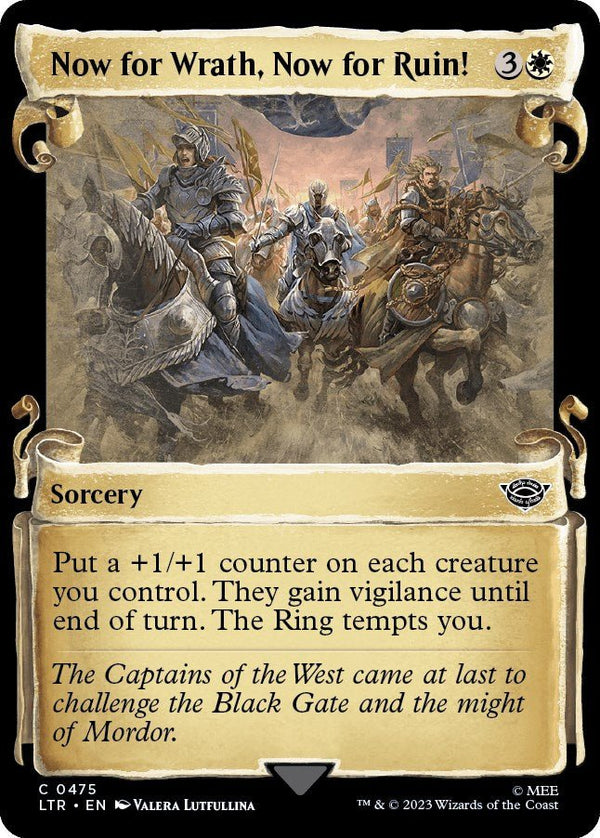 Now for Wrath, Now for Ruin! (Showcase Scrolls) [LTR - 475] - Cartes Sportives Rive Sud