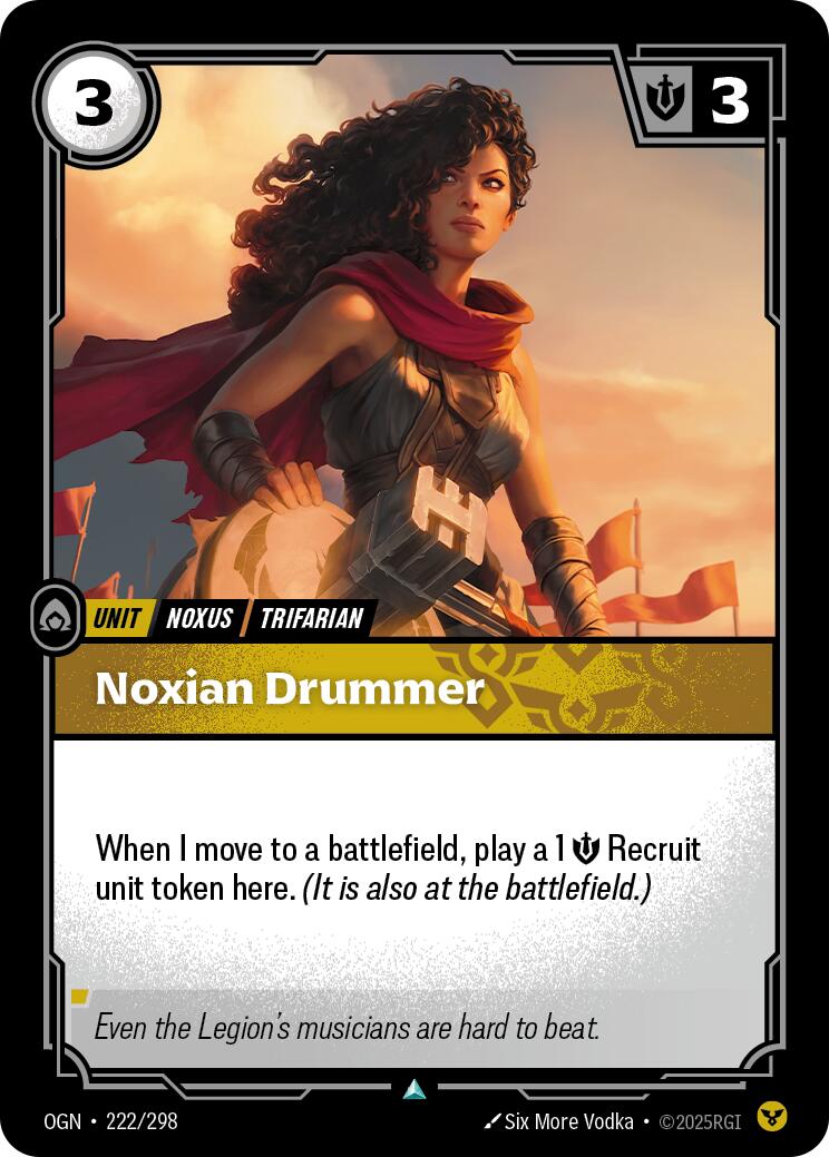 Noxian Drummer [OGN - 222/298] - Cartes Sportives Rive Sud