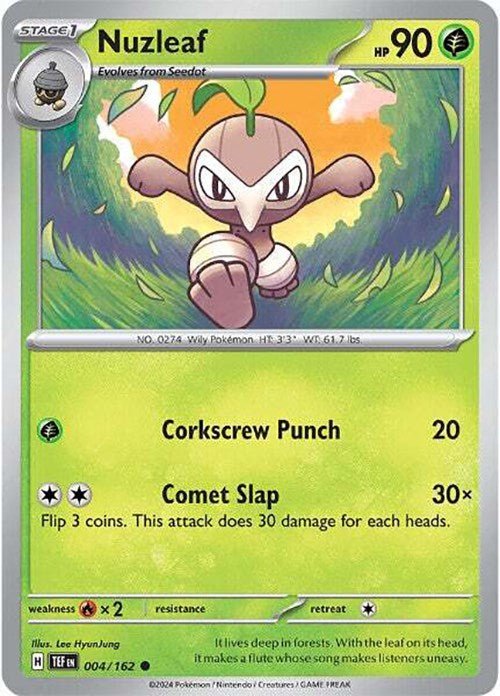Nuzleaf [TEF - 004/162] - Cartes Sportives Rive Sud