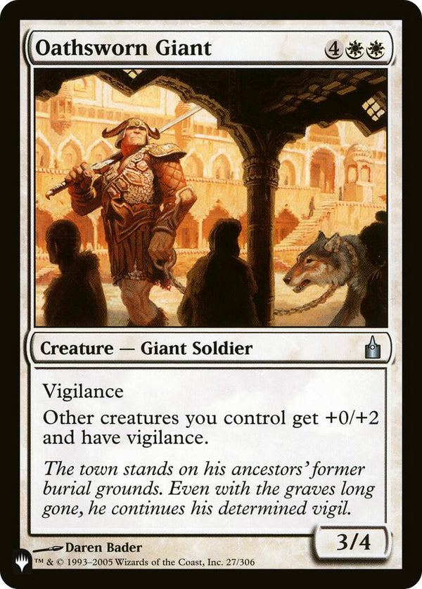 Oathsworn Giant [LIST - 27/306] - Cartes Sportives Rive Sud