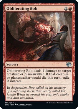 Obliterating Bolt [BRO - 145] - Cartes Sportives Rive Sud