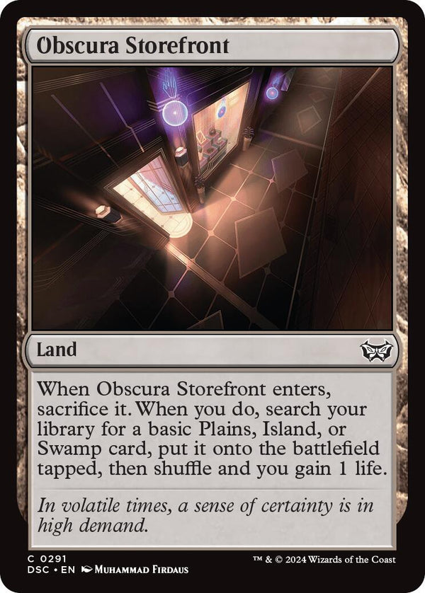 Obscura Storefront [DSC - 291] - Cartes Sportives Rive Sud