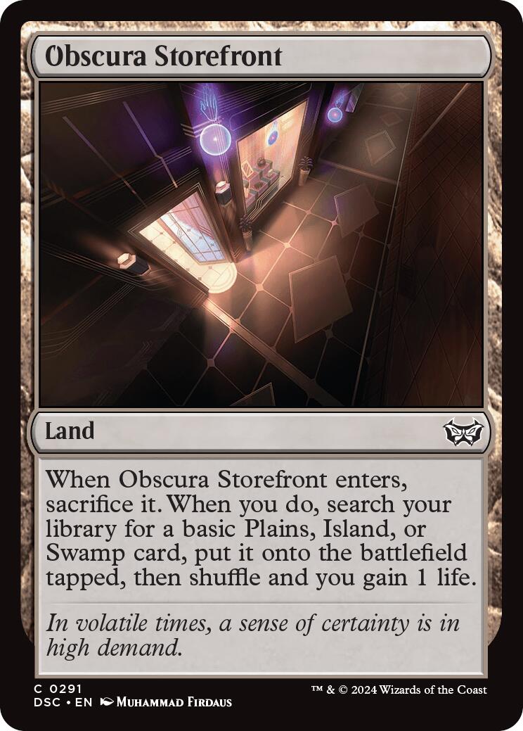 Obscura Storefront [DSC - 291] - Cartes Sportives Rive Sud