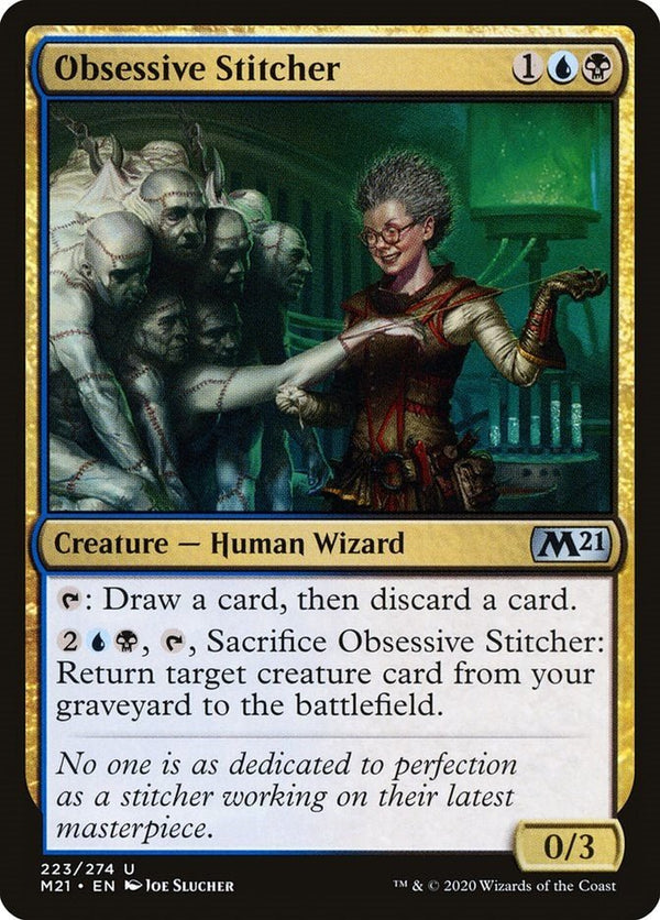 Obsessive Stitcher [M21 - 223] - Cartes Sportives Rive Sud