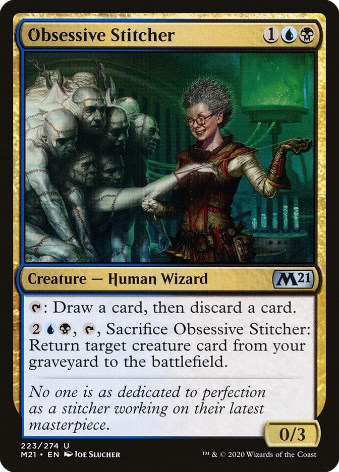 Obsessive Stitcher [M21 - 223] - Cartes Sportives Rive Sud