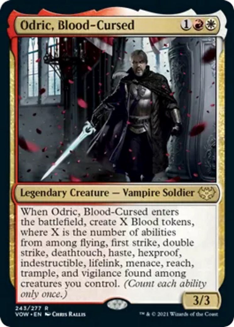 Odric, Blood - Cursed [VOW - 243] - Cartes Sportives Rive Sud