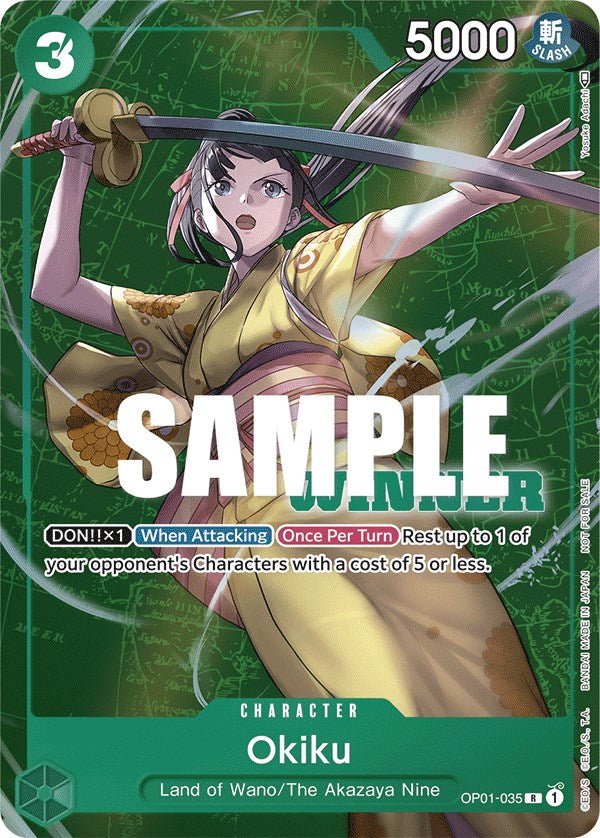 Okiku (Winner Pack Vol. 4) [OP - PR - OP01 - 035] - Cartes Sportives Rive Sud