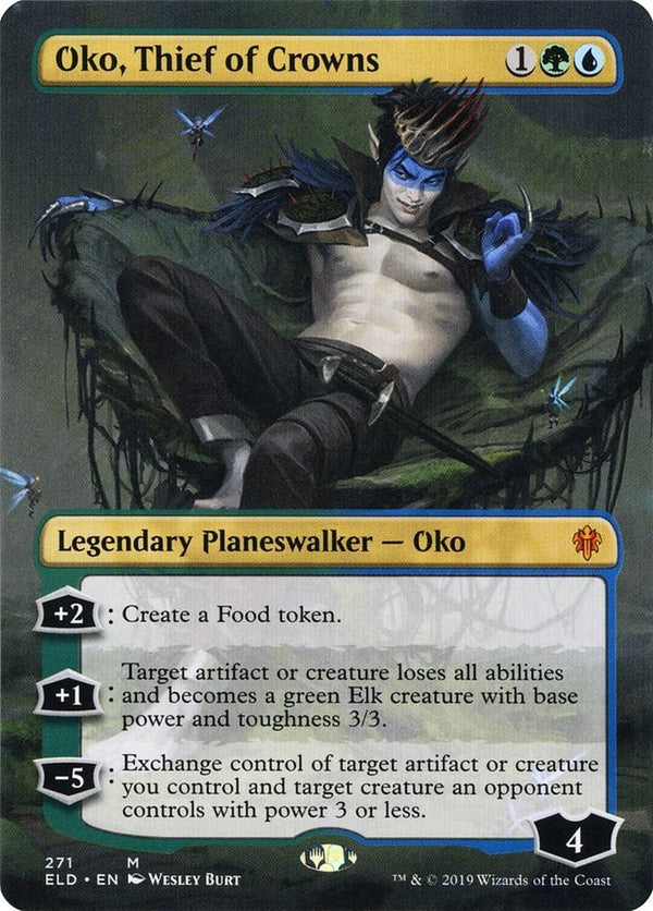 Oko, Thief of Crowns (Borderless) [ELD - 271] - Cartes Sportives Rive Sud