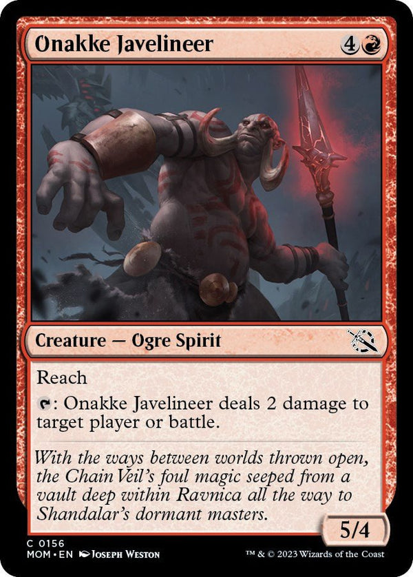 Onakke Javelineer [MOM - 156] - Cartes Sportives Rive Sud
