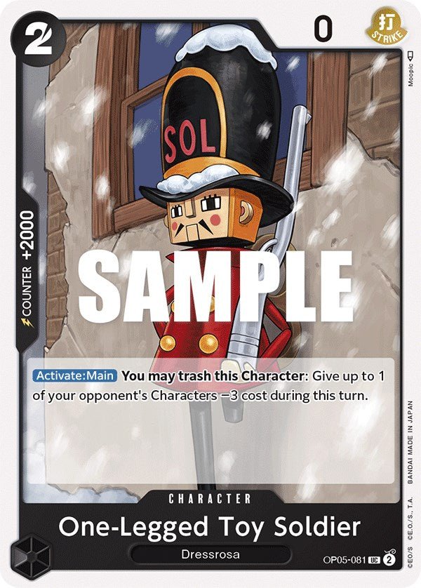 One - Legged Toy Soldier [OP05 - OP05 - 081] - Cartes Sportives Rive Sud