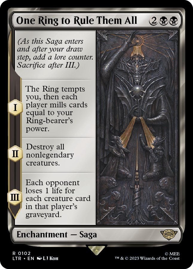 One Ring to Rule Them All [LTR - 102] - Cartes Sportives Rive Sud