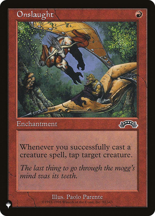 Onslaught [LIST - 92/143] - Cartes Sportives Rive Sud