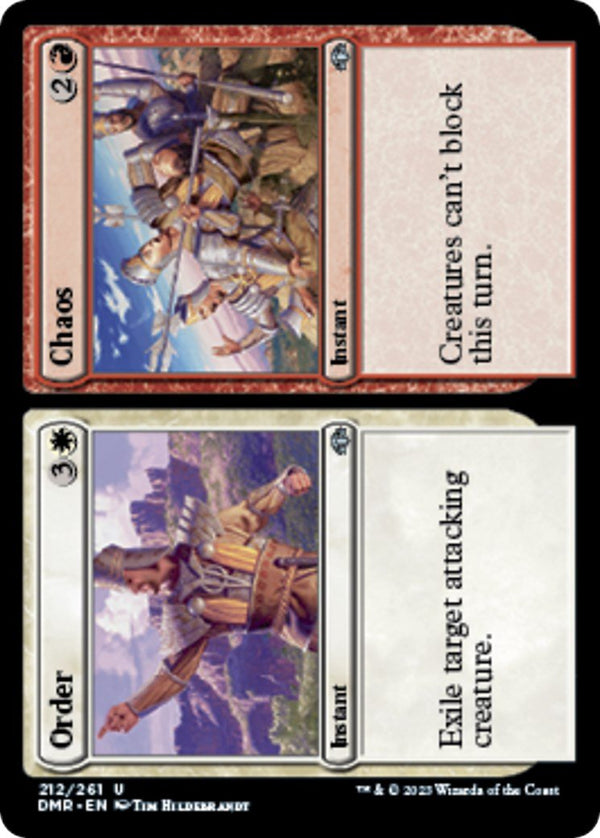 Order // Chaos [DMR - 212] - Cartes Sportives Rive Sud