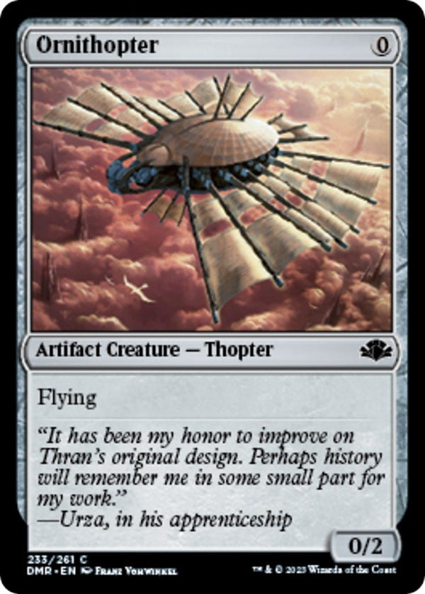 Ornithopter [DMR - 233] - Cartes Sportives Rive Sud