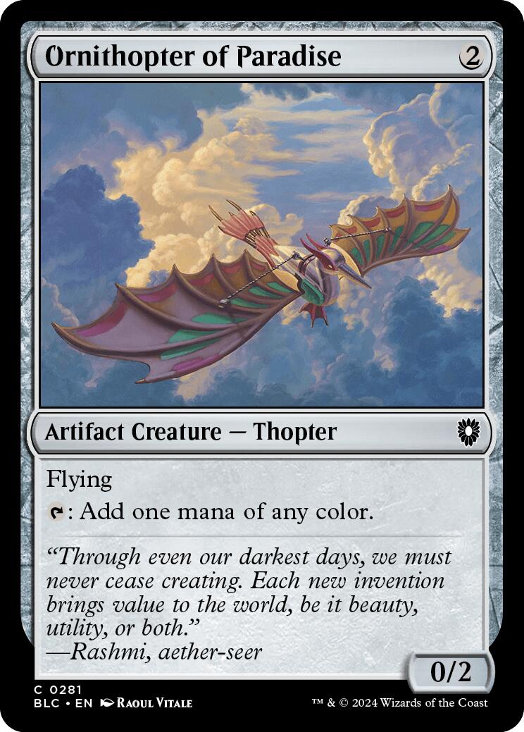 Ornithopter of Paradise [BLC - 281] - Cartes Sportives Rive Sud