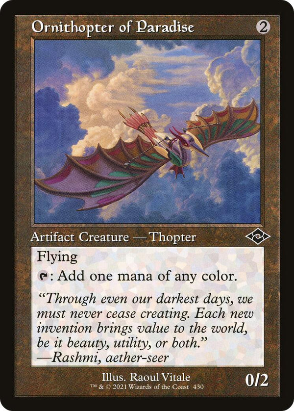 Ornithopter of Paradise (Retro Frame) [MH2 - 430] - Cartes Sportives Rive Sud