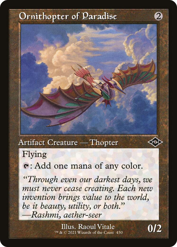 Ornithopter of Paradise (Retro Frame) [MH2 - 430] - Cartes Sportives Rive Sud