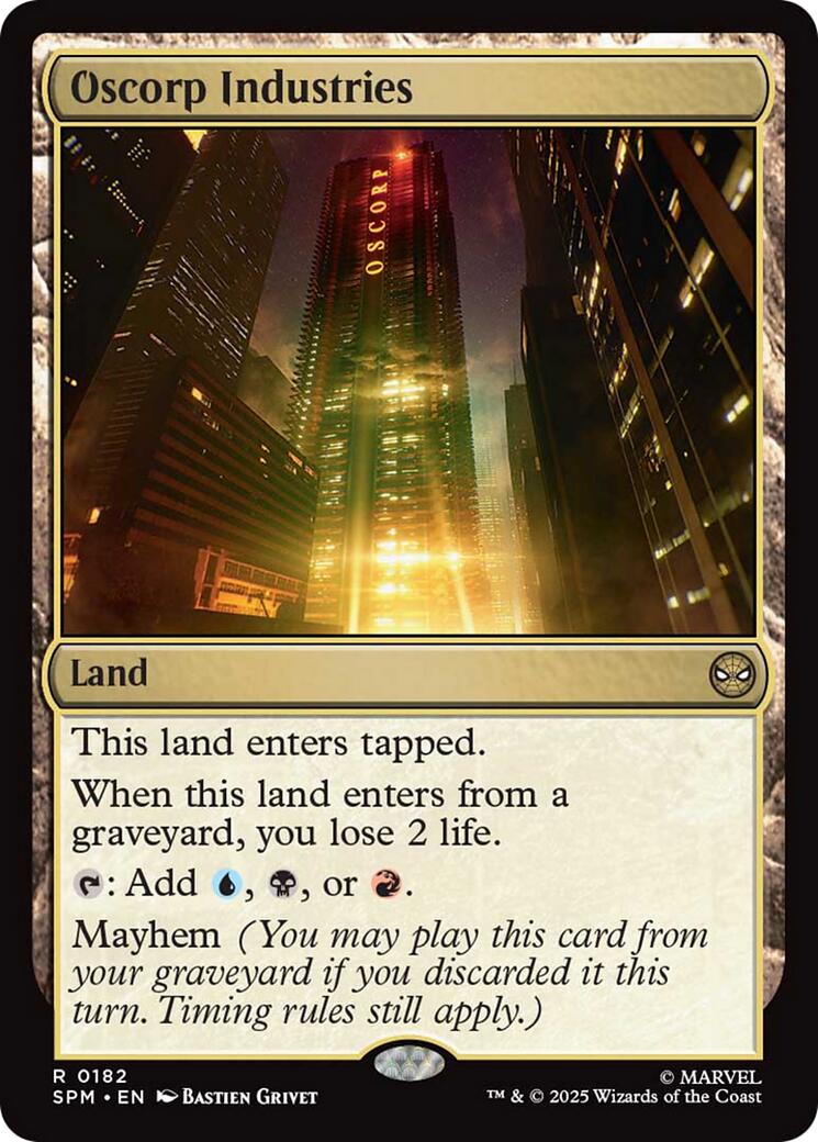 Oscorp Industries [SPM - 182] - Cartes Sportives Rive Sud