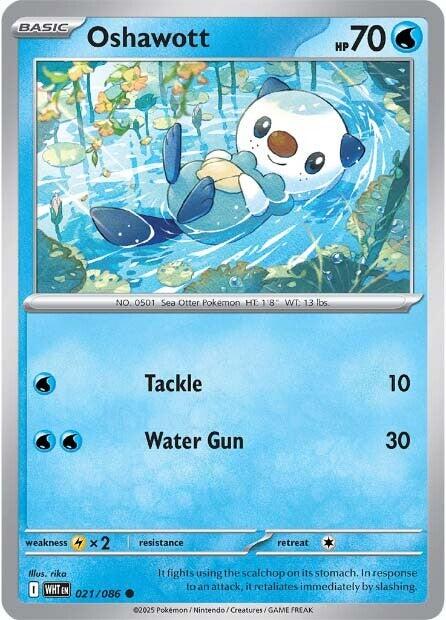 Oshawott [WHT - 021/086] - Cartes Sportives Rive Sud