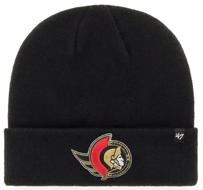 Ottawa Senators 47Brand Raised Cuff Knit Black - Cartes Sportives Rive Sud