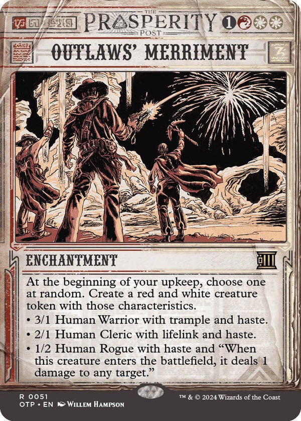 Outlaws' Merriment [OTP - 51] - Cartes Sportives Rive Sud