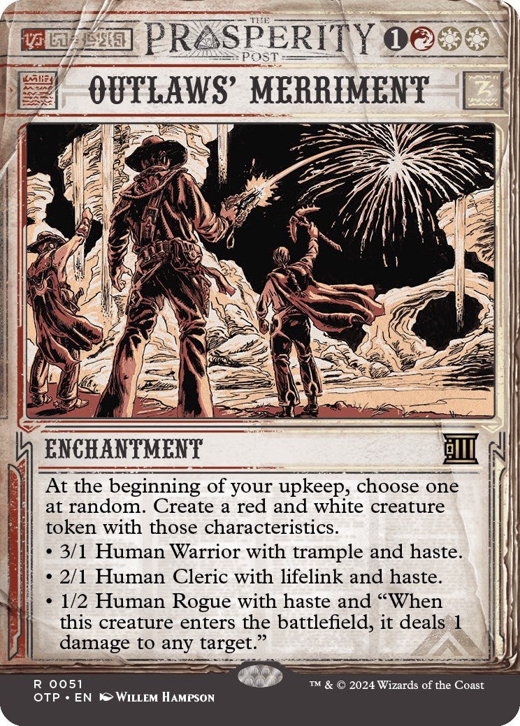 Outlaws' Merriment [OTP - 51] - Cartes Sportives Rive Sud