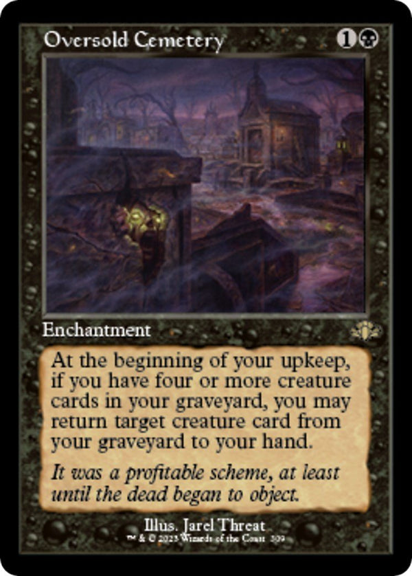 Oversold Cemetery (Retro Frame) [DMR - 309] - Cartes Sportives Rive Sud
