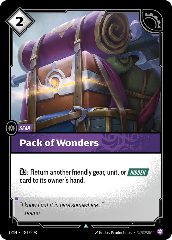Pack of Wonders [OGN - 181/298] - Cartes Sportives Rive Sud