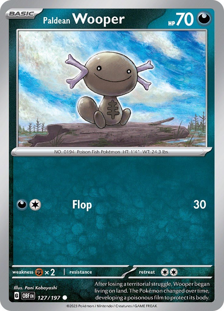 Paldean Wooper - 127/197 [OBF - 127/197] - Cartes Sportives Rive Sud