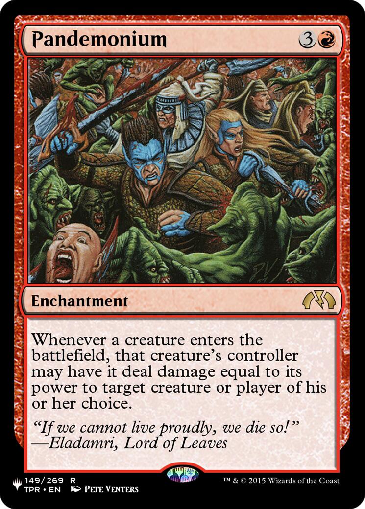 Pandemonium (TPR) [LIST - 149/269] - Cartes Sportives Rive Sud
