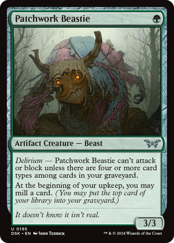 Patchwork Beastie [DSK - 195] - Cartes Sportives Rive Sud