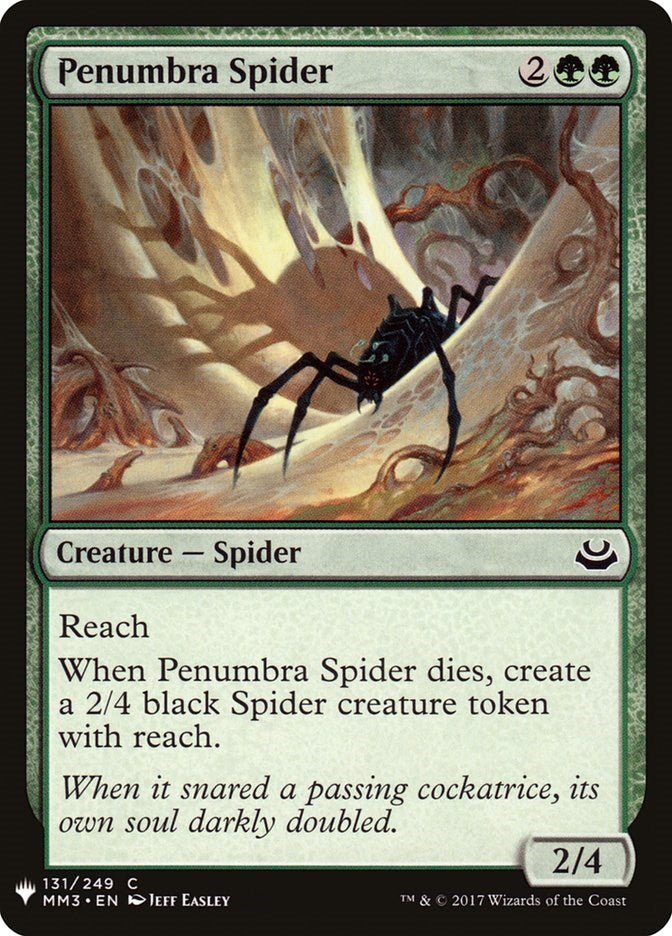 Penumbra Spider [LIST - 131] - Cartes Sportives Rive Sud