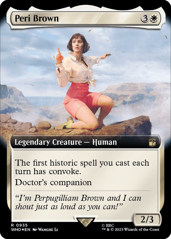 Peri Brown (Extended Art) (Surge Foil) [WHO - 935] - Cartes Sportives Rive Sud