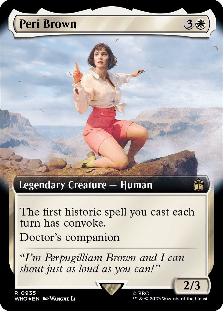 Peri Brown (Extended Art) (Surge Foil) [WHO - 935] - Cartes Sportives Rive Sud