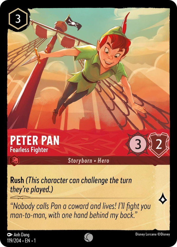 Peter Pan - Fearless Fighter [1 - 119/204] - Cartes Sportives Rive Sud