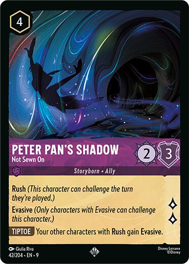 Peter Pan's Shadow - Not Sewn On [9 - 42/204] - Cartes Sportives Rive Sud