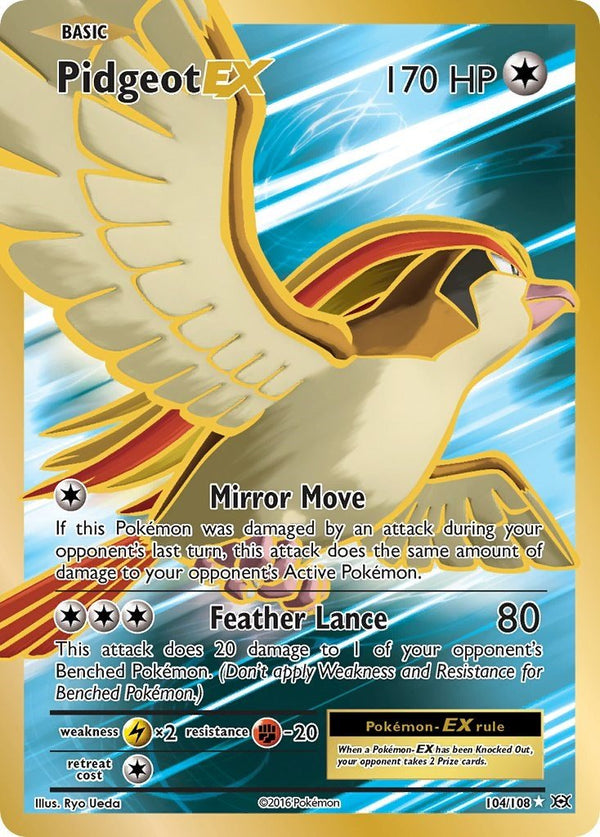 Pidgeot EX (Full Art) [EVO - 104/108] - Cartes Sportives Rive Sud