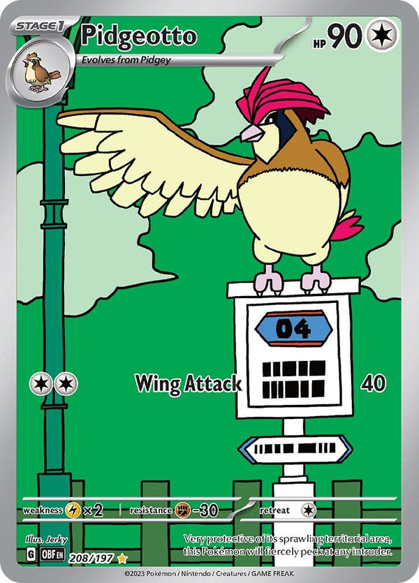 Pidgeotto - 208/197 [OBF - 208/197] - Cartes Sportives Rive Sud