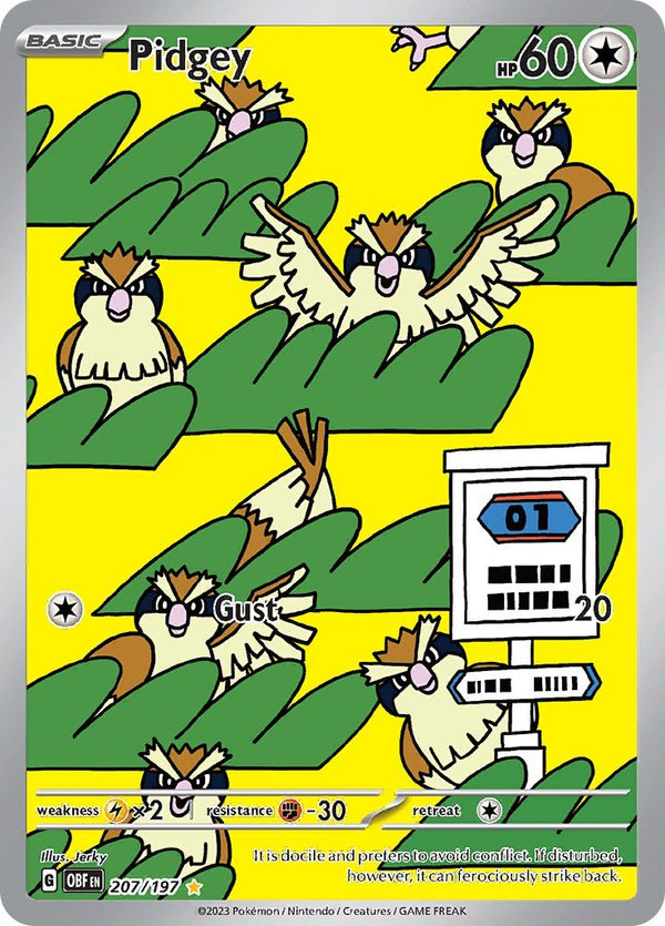 Pidgey - 207/197 [OBF - 207/197] - Cartes Sportives Rive Sud