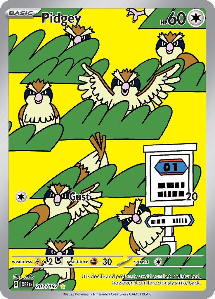 Pidgey - 207/197 [OBF - 207/197] - Cartes Sportives Rive Sud
