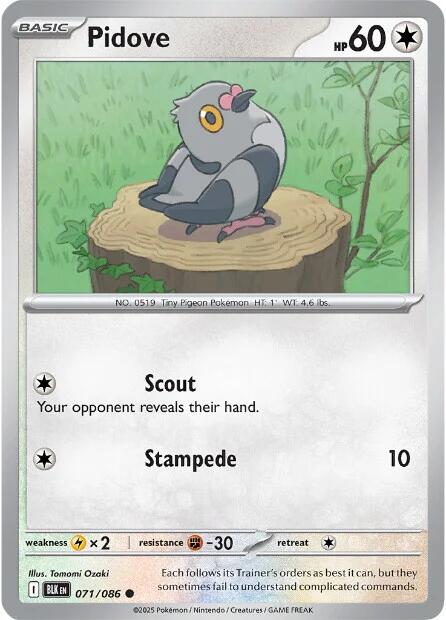 Pidove [BLK - 071/086] - Cartes Sportives Rive Sud