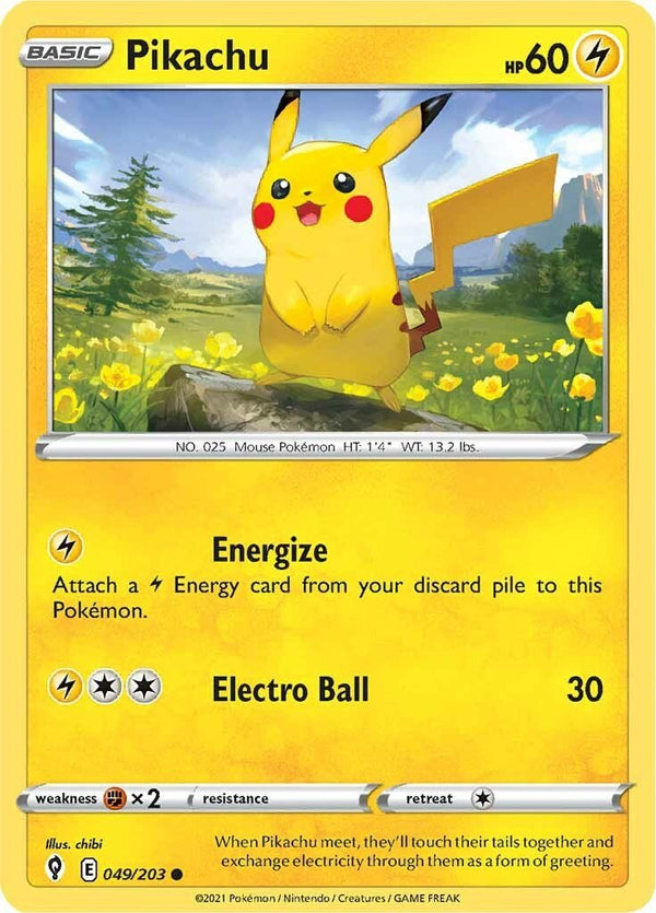 Pikachu [SWSH07 - 049/203] - Cartes Sportives Rive Sud
