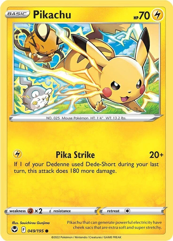 Pikachu [SWSH12 - 049/195] - Cartes Sportives Rive Sud