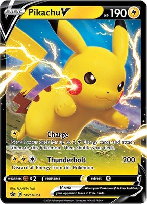 Pikachu V - SWSH061 [SWSD - SWSH061] - Cartes Sportives Rive Sud