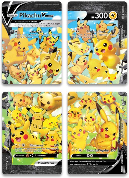 Pikachu V - Union [Set of 4] [SWSD - N/A] - Cartes Sportives Rive Sud