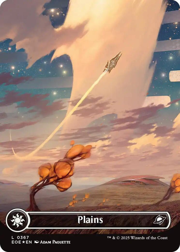 Plains (0367) (Borderless) (Galaxy Foil) [EOE - 367] - Cartes Sportives Rive Sud