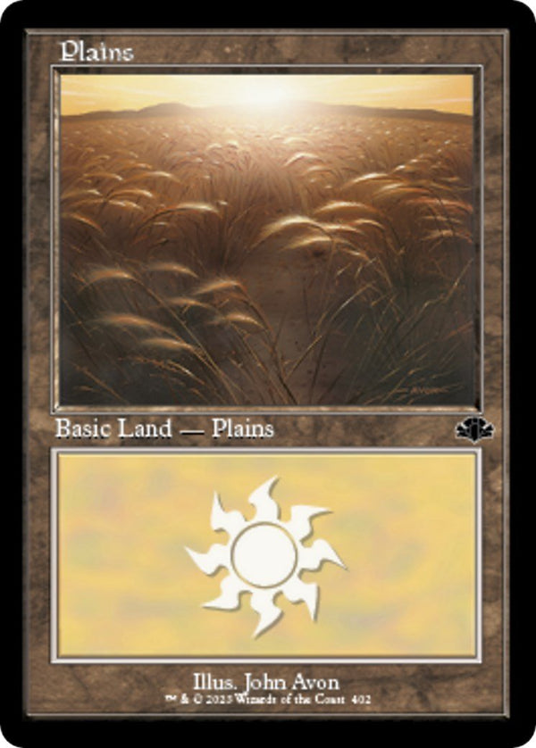 Plains (402) (Retro Frame) [DMR - 402] - Cartes Sportives Rive Sud