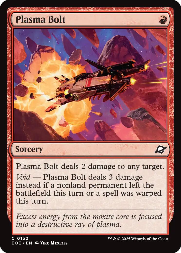 Plasma Bolt [EOE - 152] - Cartes Sportives Rive Sud