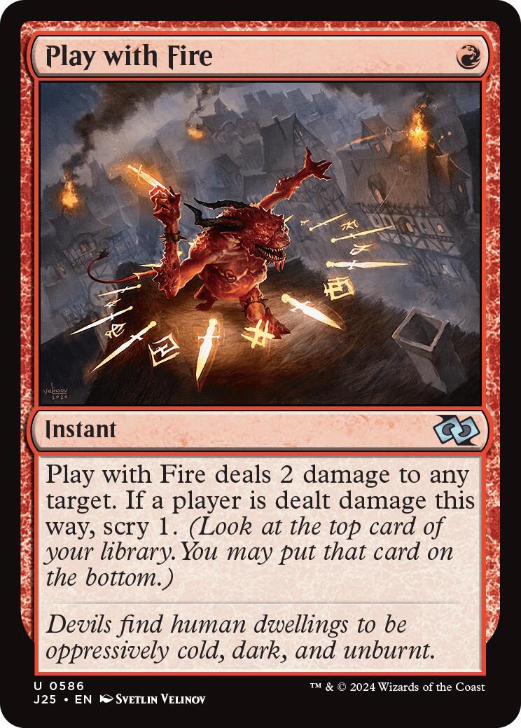 Play with Fire [J25 - 586] - Cartes Sportives Rive Sud