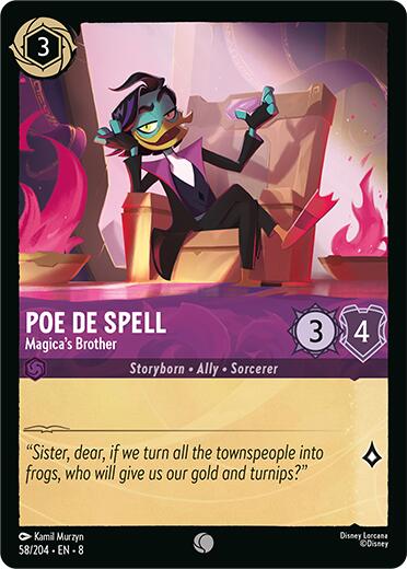 Poe De Spell - Magica's Brother [8 - 58/204] - Cartes Sportives Rive Sud